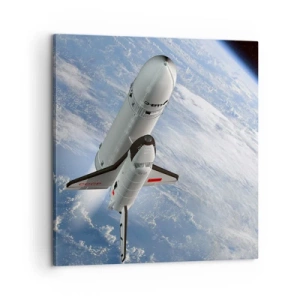 Canvastavla - Bild på duk - Rymdfärd - 60x60 cm