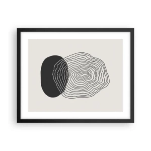 Affisch i svart ram - Varaktighet och vibration - 50x40 cm