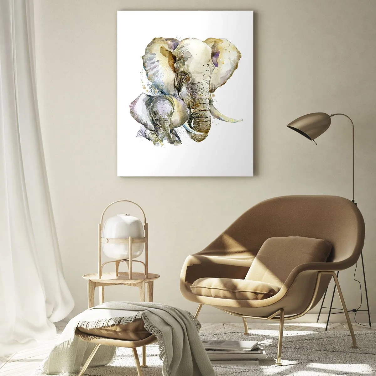 Glastavla - Bild på glas - Alltid bäst hos mamma - 50x70 cm
