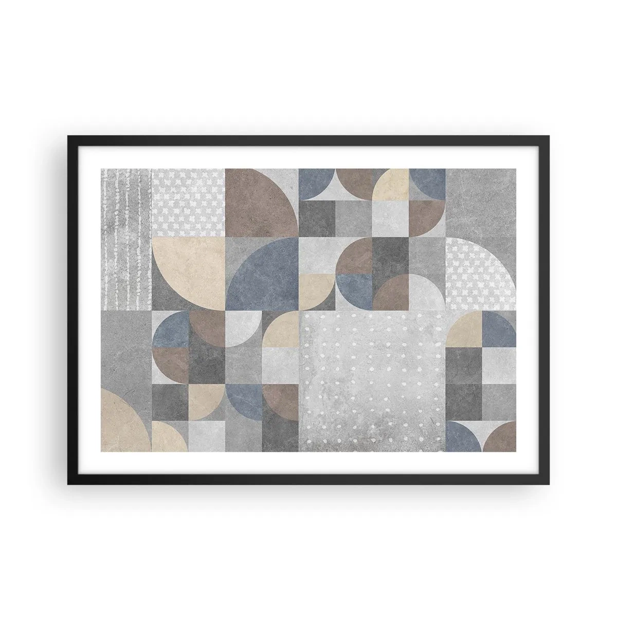 Affisch i svart ram - Keramisk fantasi - 70x50 cm