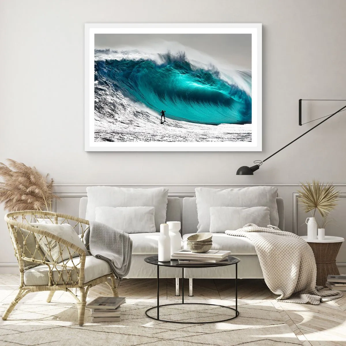 Affisch i vit ram - Utmaningen accepterad - 100x70 cm