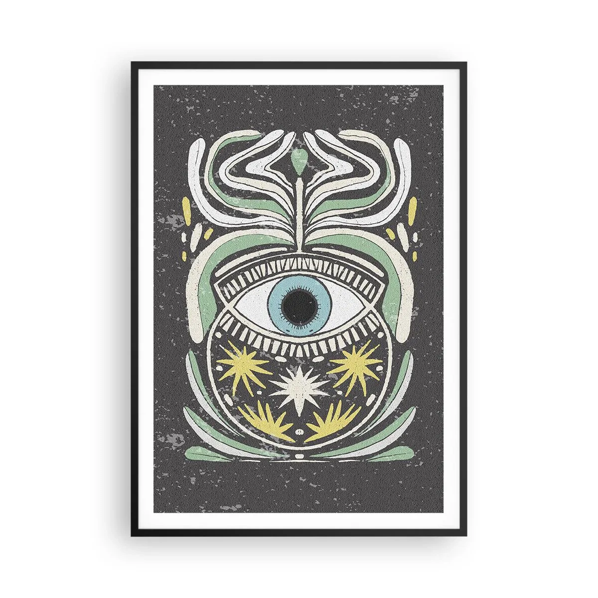 Affisch i svart ram - Stamritualer - 70x100 cm