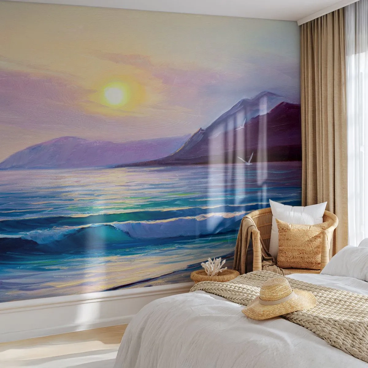 Fototapet på mått Premium Canvas - Vattnets och luftens kristall - Landskap, Hav, Berg