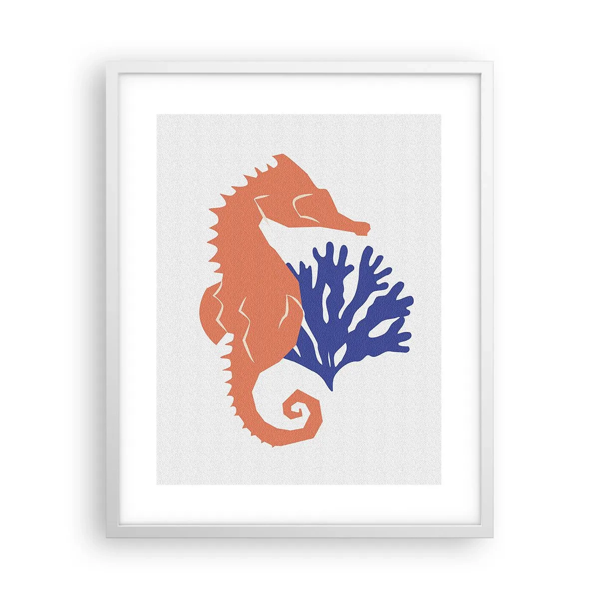 Affisch i vit ram - På en äng under vattnet - 40x50 cm