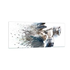 Glastavla - Bild på glas - Tio i Beauforts skala - 100x40 cm