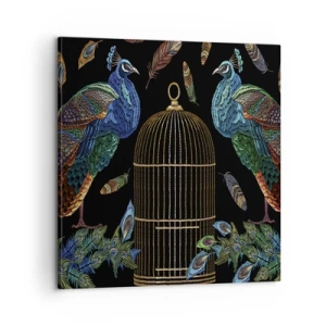 Canvastavla - Bild på duk - I kungliga kläder - 60x60 cm