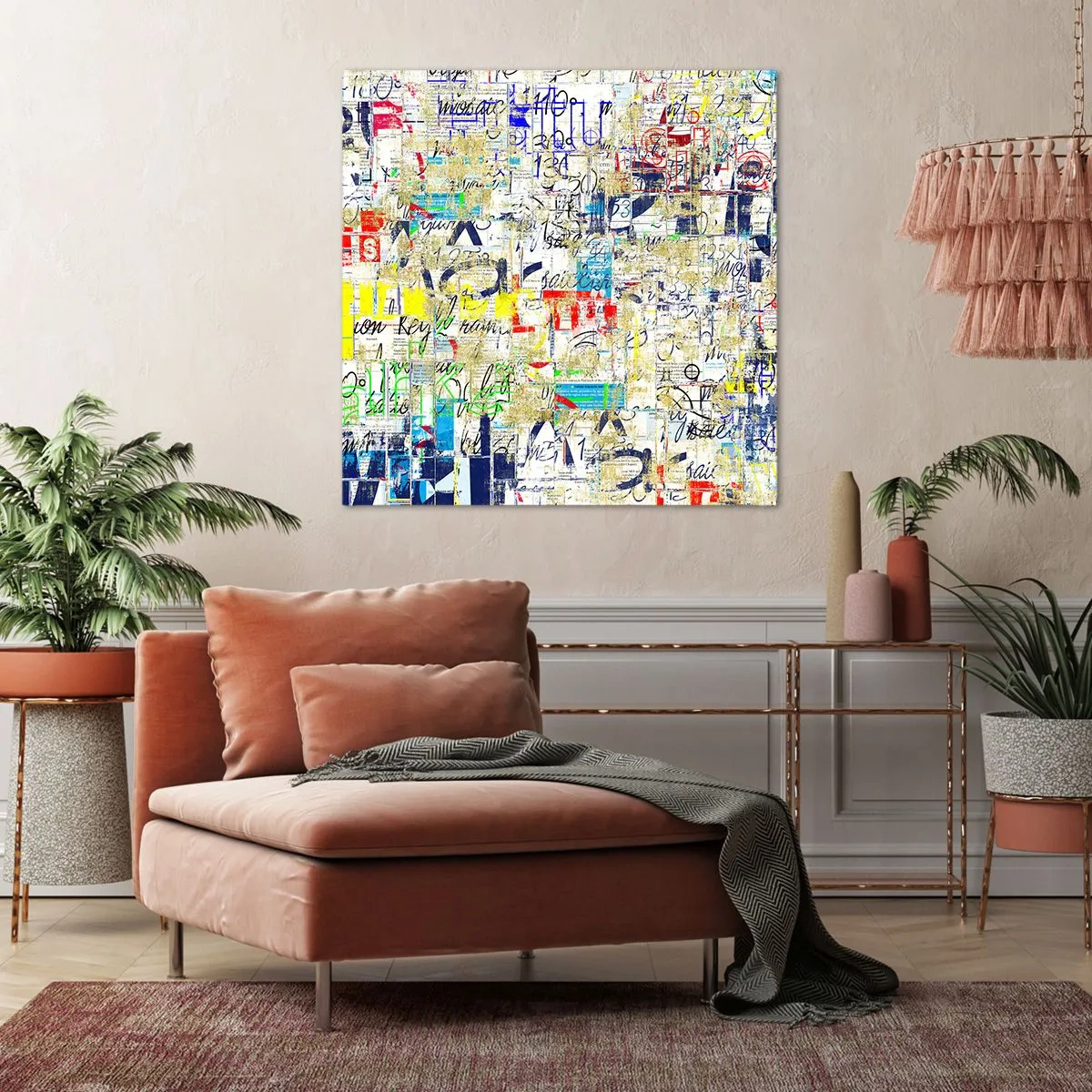 Canvastavla - Bild på duk - Helt enkelt gläder ögonen - 70x70 cm