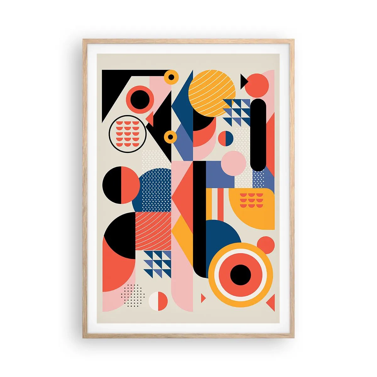 Affisch i ram av ljusek - Komposition: Lek - 70x100 cm