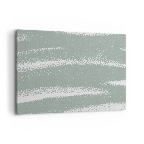 Canvastavla - Bild på duk - Abstraktion i vinterstämning - 100x70 cm