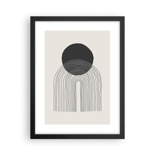 Affisch i svart ram - Darr och säkerhet - 30x40 cm