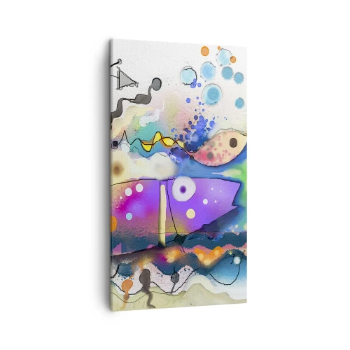 Canvastavla - Bild på duk - Det saknas ord! - 45x80 cm