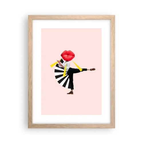 Affisch i ram av ljusek - Surrealistisk pop-art - 30x40 cm