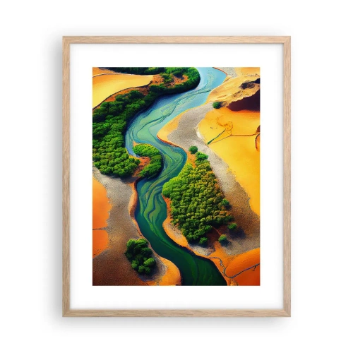 Affisch i ram av ljusek - Livgivande flod - 40x50 cm