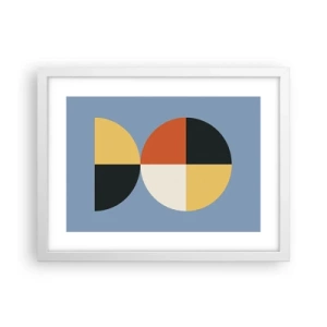 Affisch i vit ram - Titta och räkna - 40x30 cm