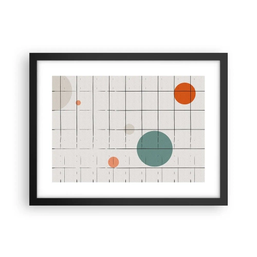 Affisch i svart ram - Fångade. Vi eller de? - 40x30 cm