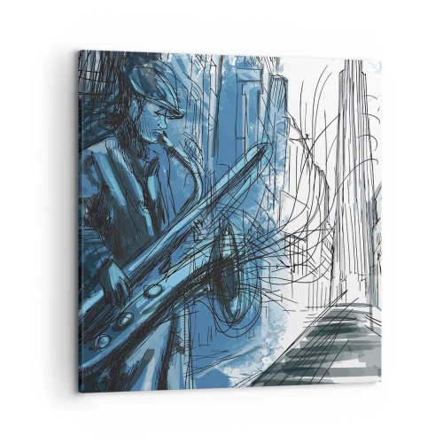 Canvastavla - Bild på duk - Stadsrapsodi - 50x50 cm