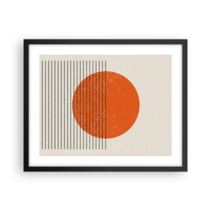 Affisch i svart ram - Alltid solen - 50x40 cm