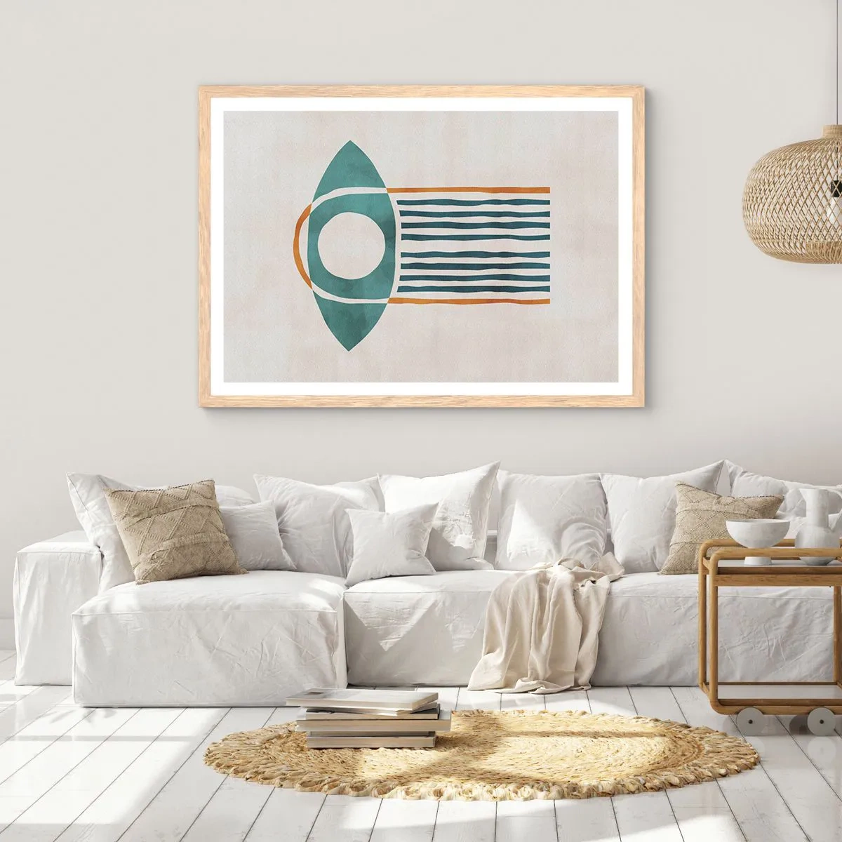 Affisch i ram av ljusek - Tecken och ritualer - 70x50 cm