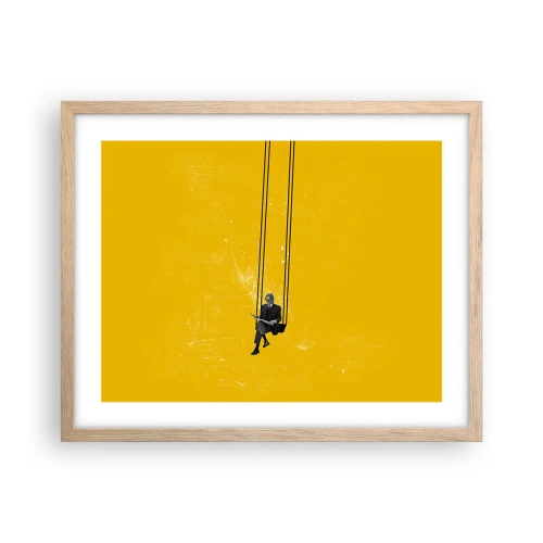 Affisch i ram av ljusek - En dag som alla andra - 50x40 cm