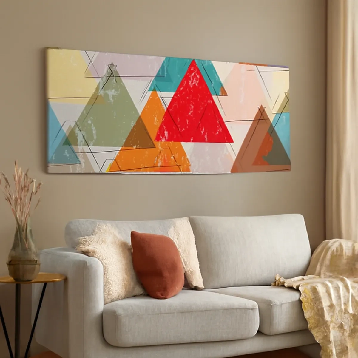 Canvastavla - Bild på duk - Tre gånger tre - 30x30 cm