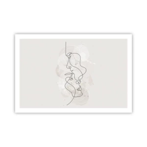 Affisch - Tilltrasslade i famn - 91x61 cm