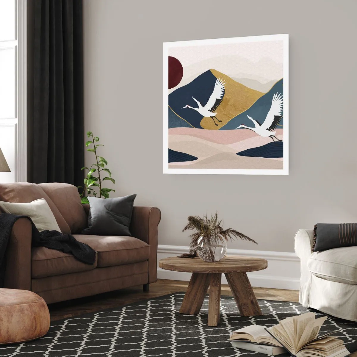 Affisch - Nästa dag FLUGIT iväg - 50x50 cm