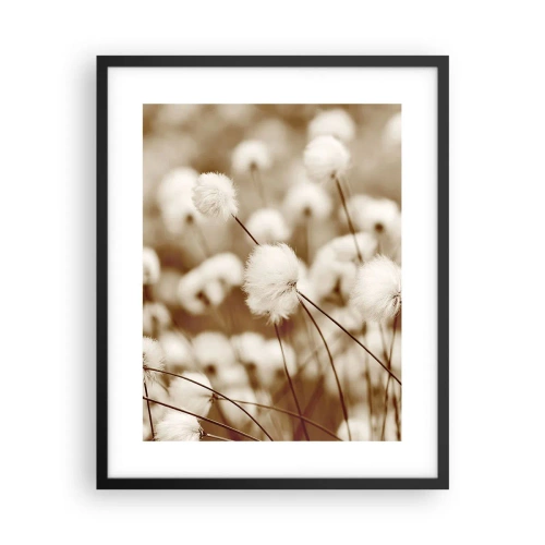 Affisch i svart ram - Fluffig åkermark - 40x50 cm