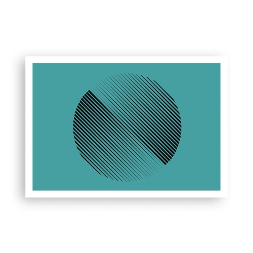 Affisch - Cirkeln - en geometrisk variation - 100x70 cm