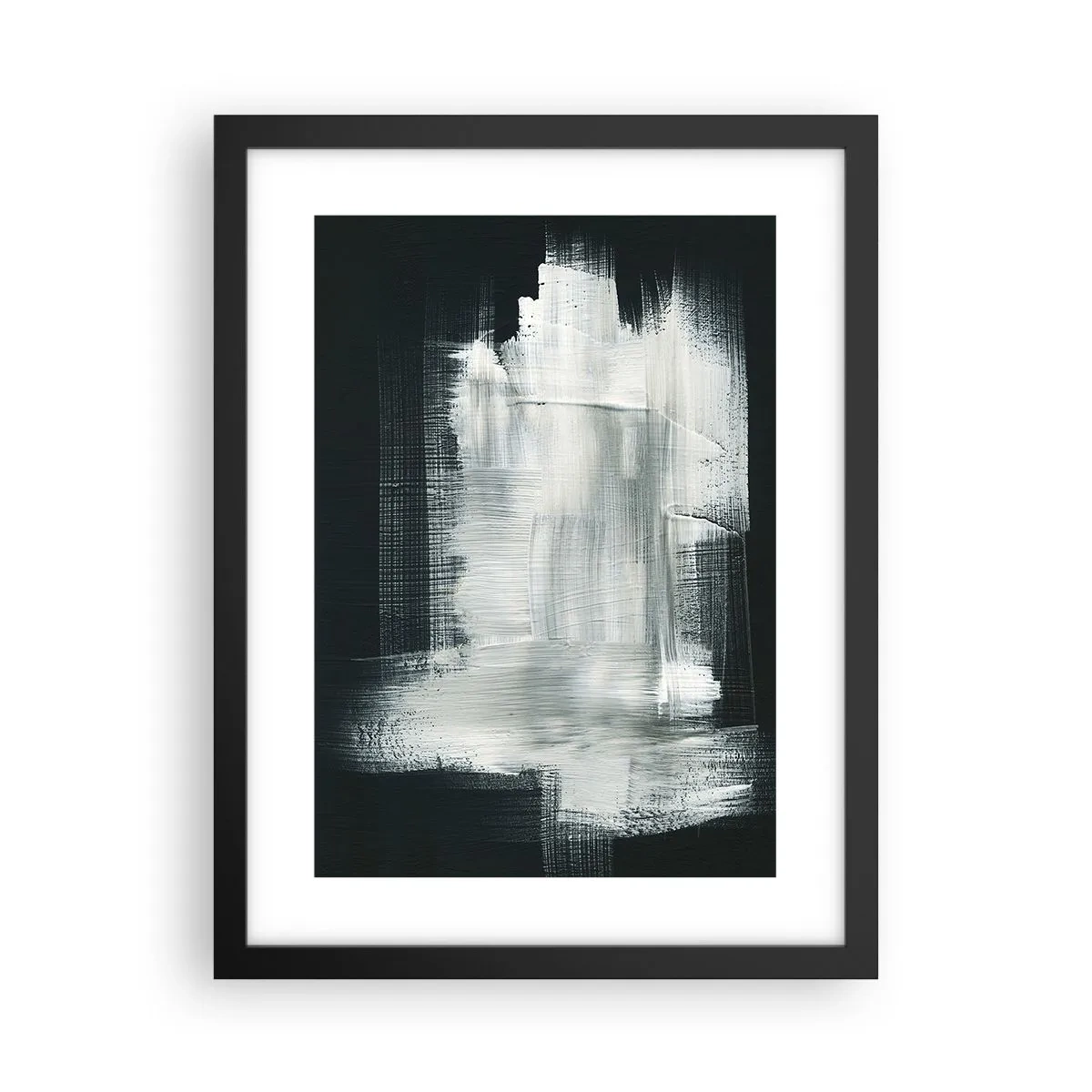 Affisch i svart ram - Vävd av det vertikala och horisontella - 30x40 cm