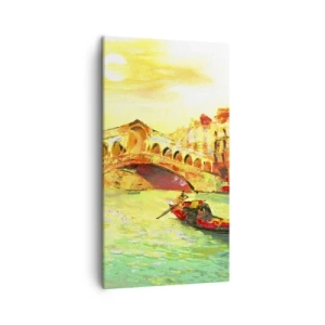 Canvastavla - Bild på duk - De förälskades pilgrimståg - 45x80 cm