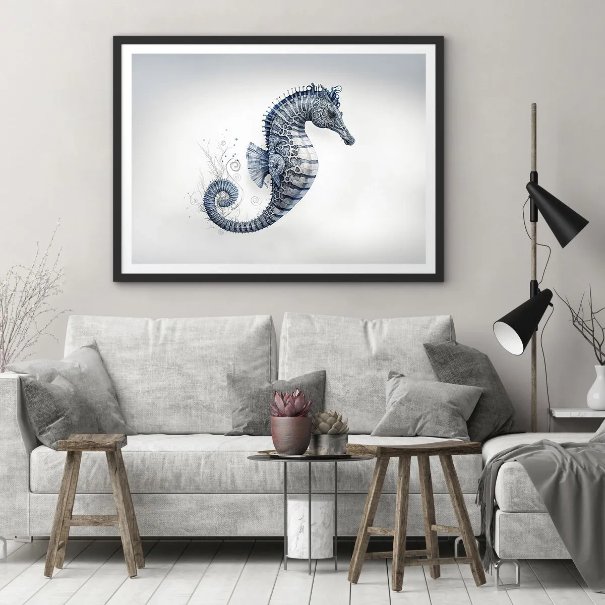 Affisch i svart ram - Ett subtilt skämt från naturen - 70x50 cm