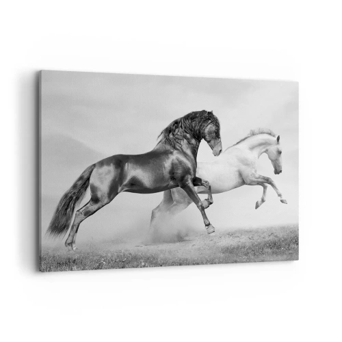 Canvastavla - Bild på duk - Änglar och demoner - 120x80 cm