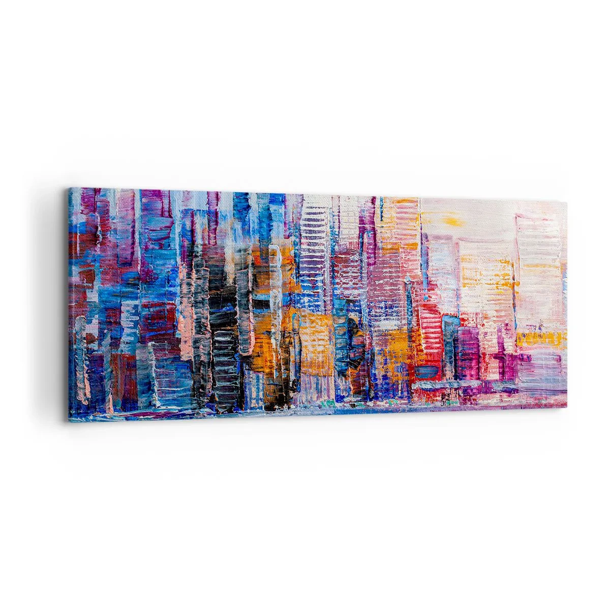 Canvastavla - Bild på duk - En glädjefylld metropol - 120x50 cm