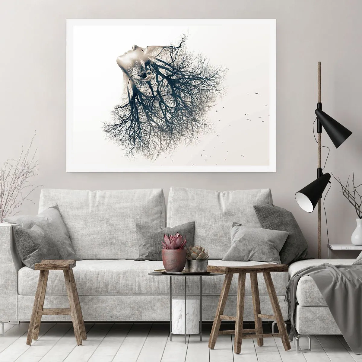 Affisch - Lyssnar på trädens viskningar - 40x30 cm