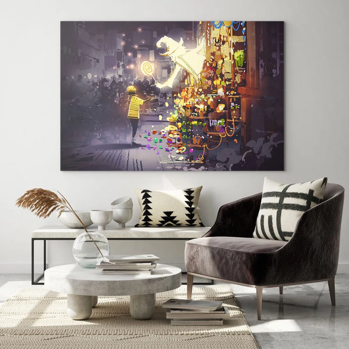 Glastavla - Bild på glas - Trolldom existerar - 120x80 cm