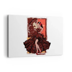 Canvastavla - Bild på duk - I hjärtats takt - 120x80 cm