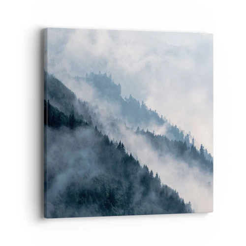 Canvastavla - Bild på duk - Fjällens mystik - 40x40 cm