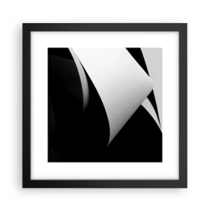 Affisch i svart ram - Ljusplan från skuggornas djup - 30x30 cm