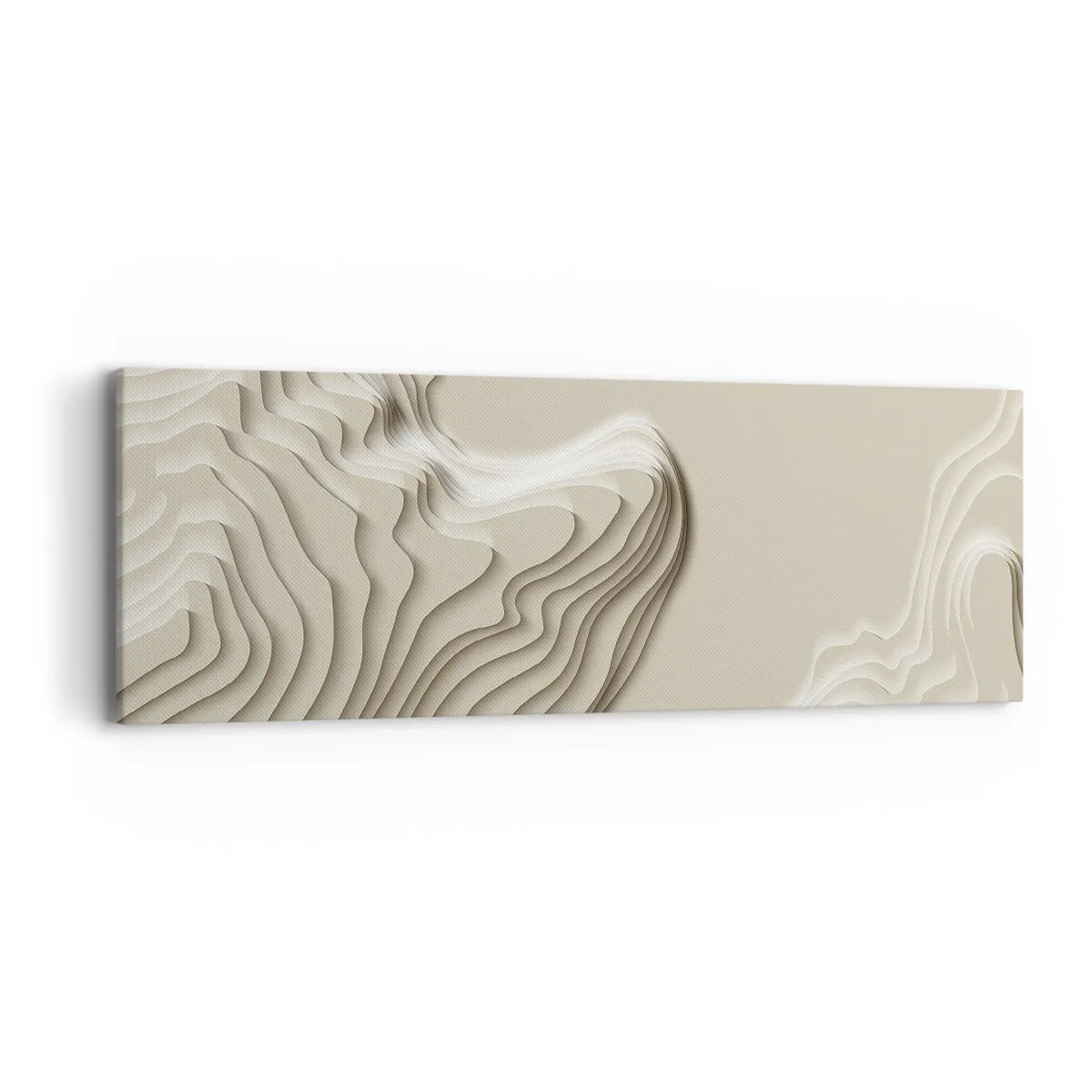 Canvastavla - Bild på duk - Konstens topografi - 90x30 cm
