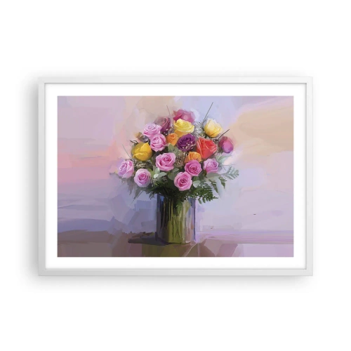 Affisch i vit ram - Stoppad skönhet - 70x50 cm