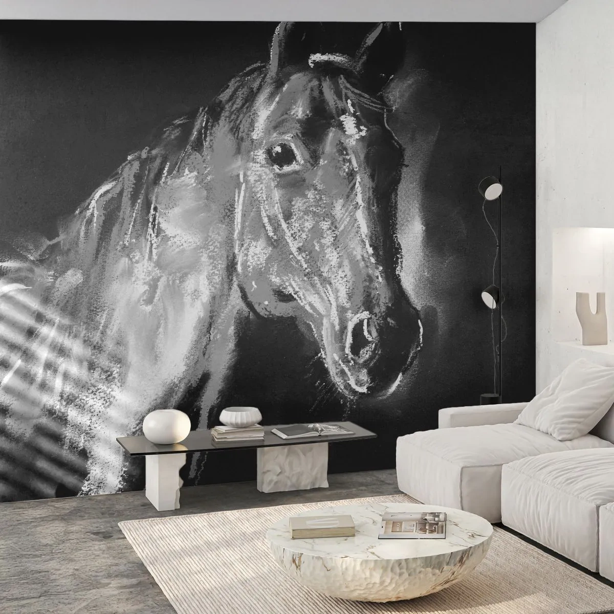 Självhäftande Fototapet Deluxe Sticker - Ädelskälens glitter - Djur, Häst, märr - 250x175 cm