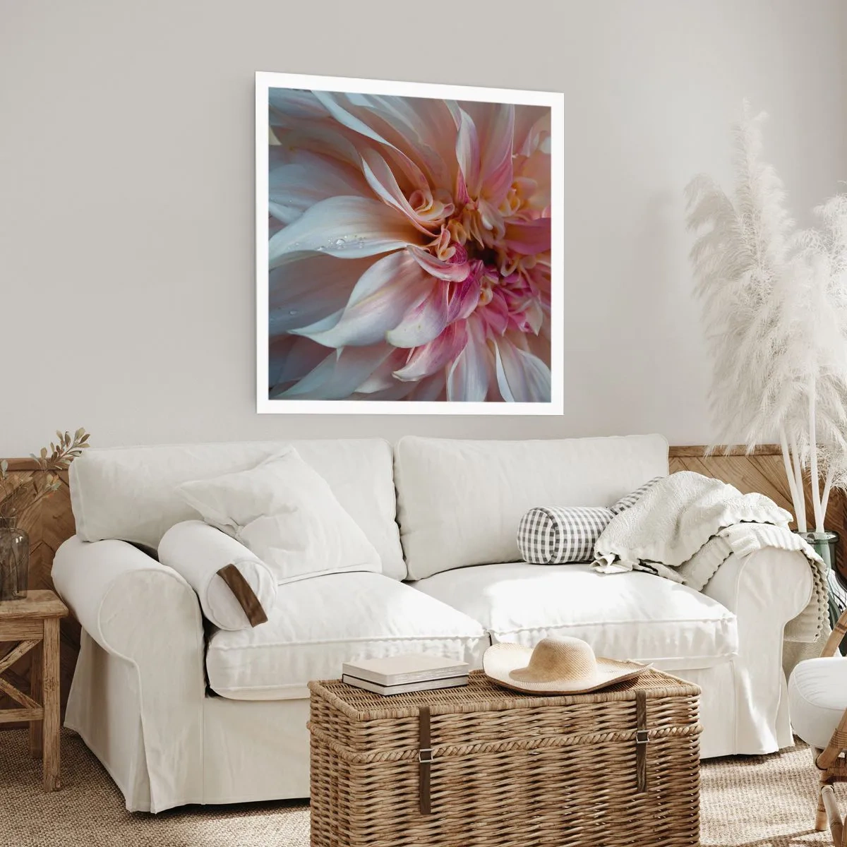 Affisch - Blommande friskhet - 30x30 cm