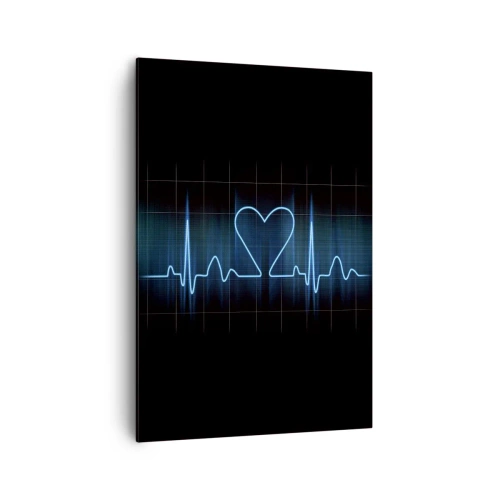 Canvastavla - Bild på duk - I hjärtats takt - 70x100 cm