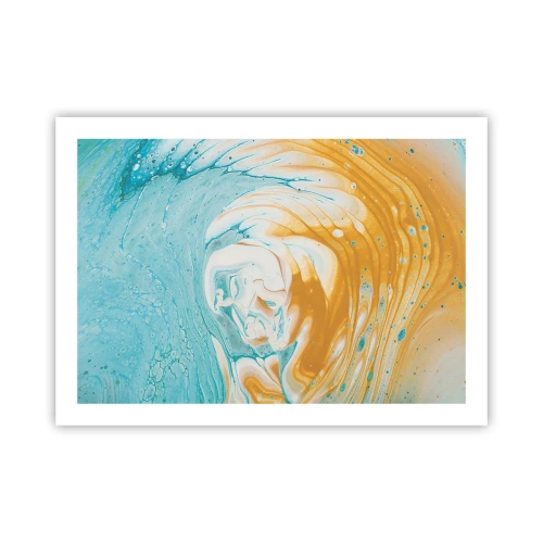 Affisch - Pastellfärgad virvel - 70x50 cm