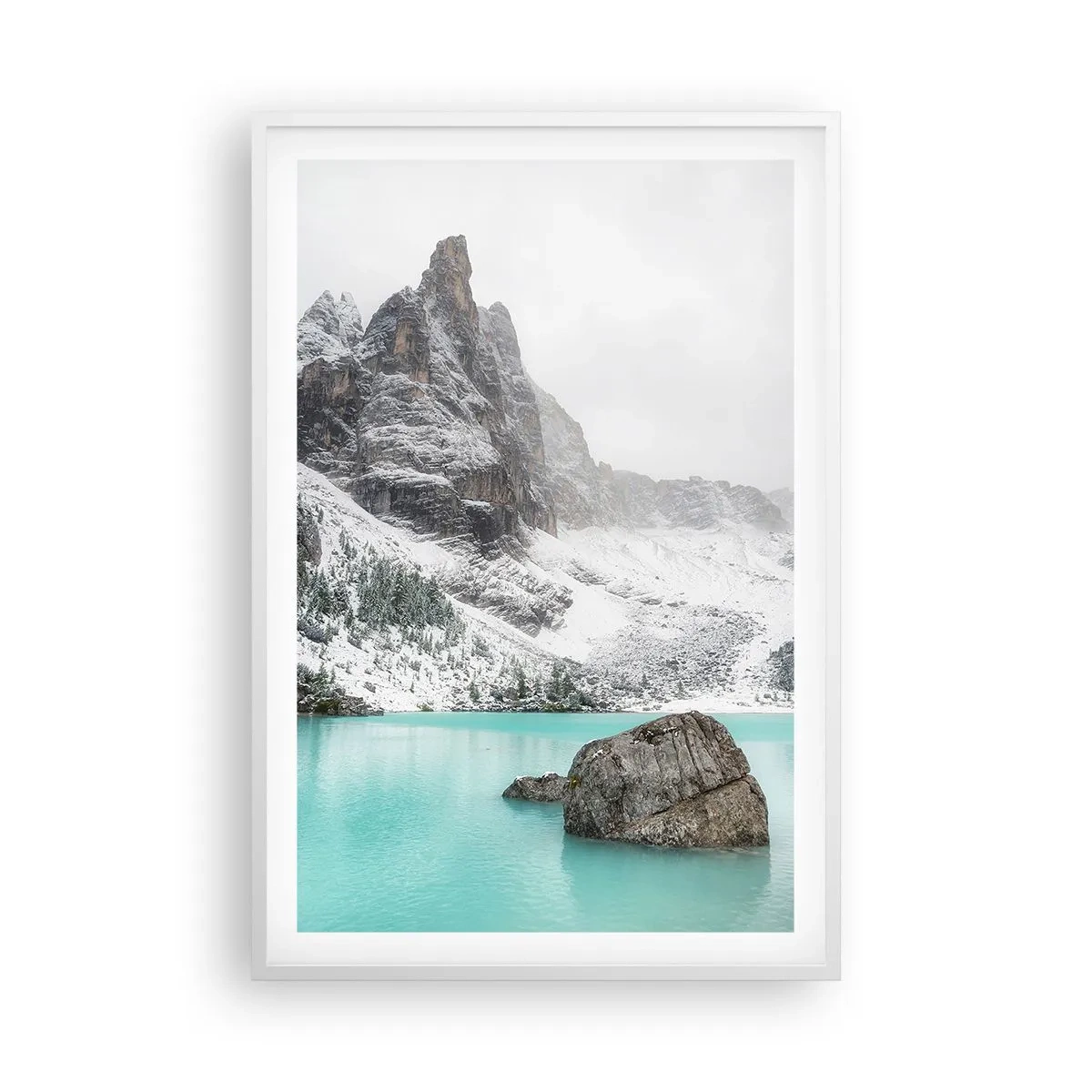 Affisch i vit ram - På vakt - 61x91 cm