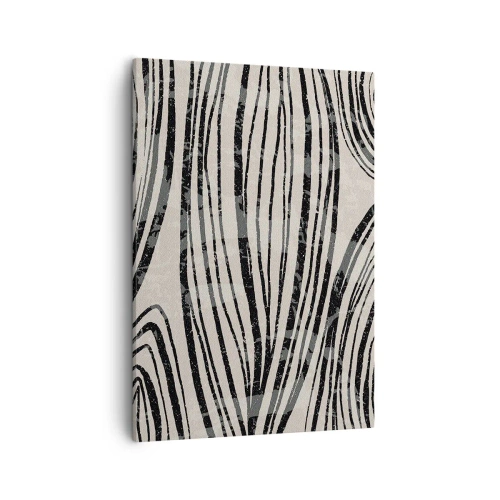 Canvastavla - Bild på duk - Stänk av linjer - 50x70 cm