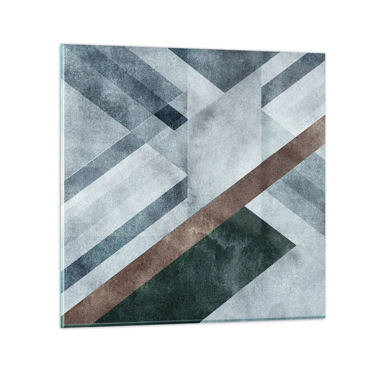 Glastavla - Bild på glas - Sofistikerad elegans i geometri - 60x60 cm