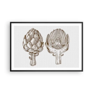 Affisch i svart ram - Anatomilektion - 91x61 cm