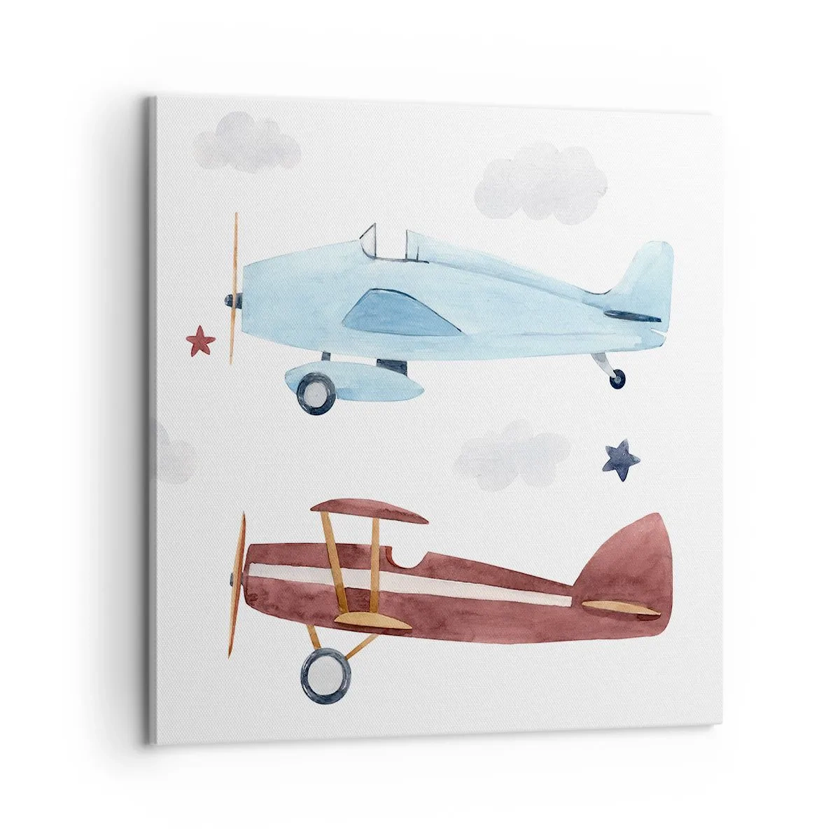 Canvastavla - Bild på duk - Herr pilot, vi väntar! - 60x60 cm