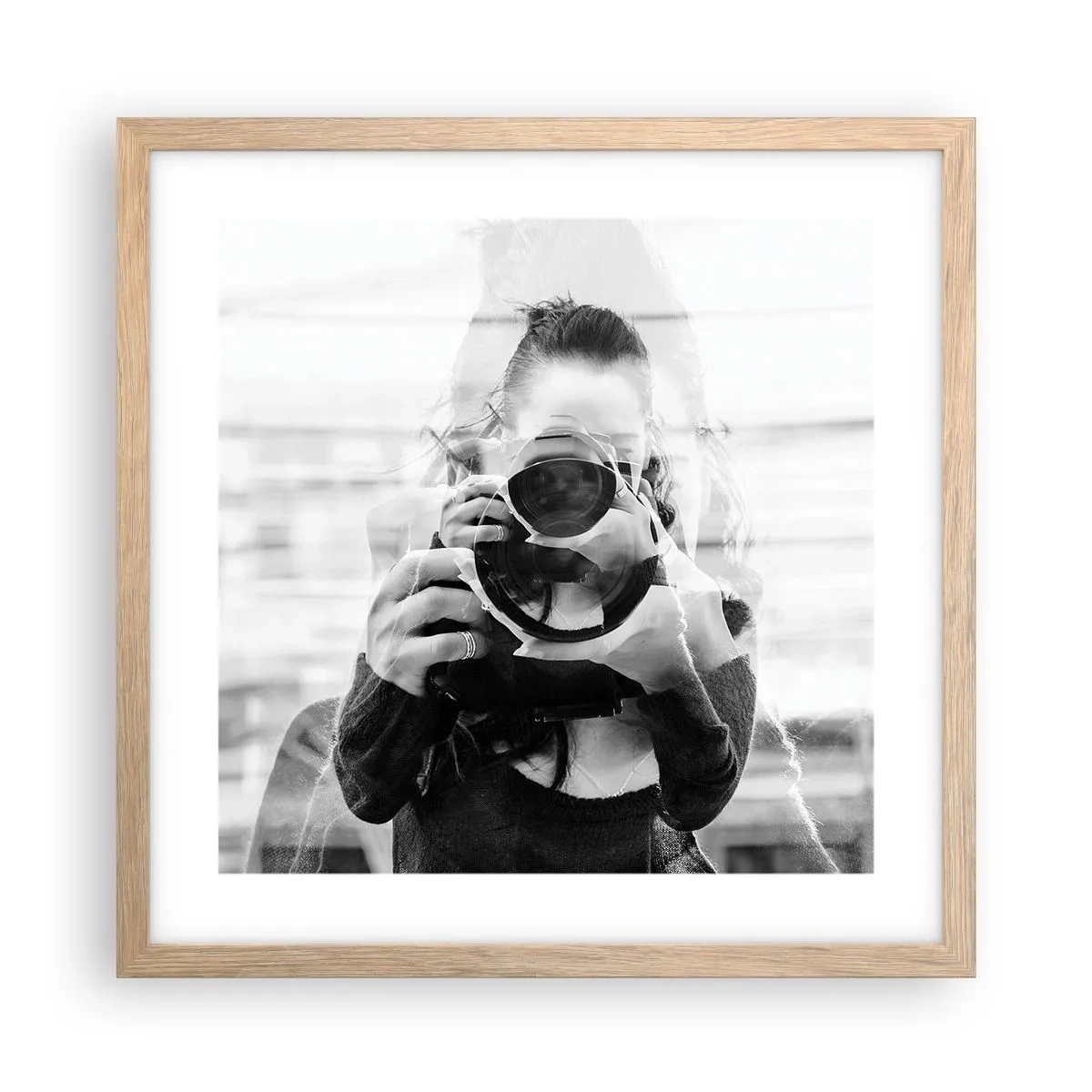 Affisch i ram av ljusek - Skapare och material - 40x40 cm